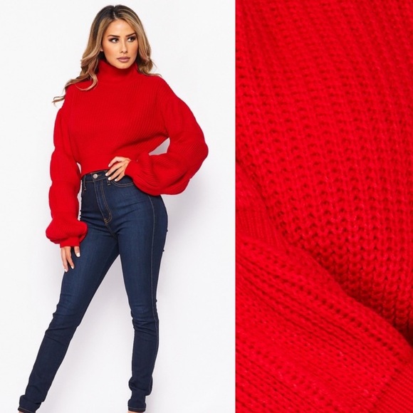 Holly Berry Crop Sweater from Hera Collection - Picture 2 of 4